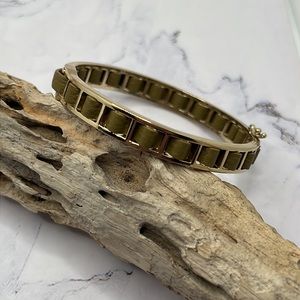 NWT French Connection Interwoven Leather Hinge Bracelet.